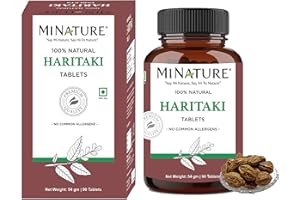 MINATURE Mi Nature Haritaki Tablets| 90 Tablets, 1000 mg|