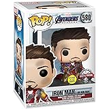 Funko Pop! Marvel: Marvel Avengers Endgame - I Am Iron Man - Metallic - Glow in The Dark - Figura in Vinile da Collezione - I