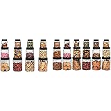 Cello Checkers Plastic PET Canister Set, 12 Pieces, Clear, Capacity - 4-300ml, 4-650ml, 4-1200ml and Checkers Plastic PET Can