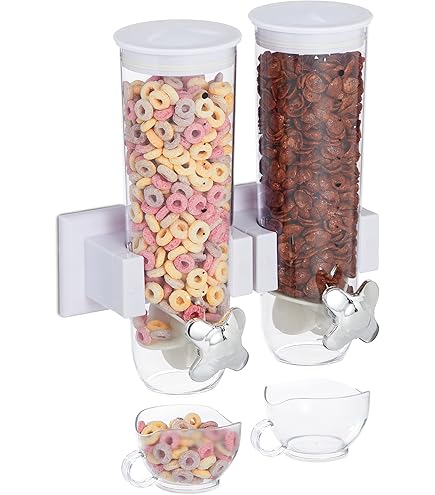 Dispenser Cereali Girevole LACOR | Doppio Comparto 2x1.5L | Senza BPA | Ideale Per Cereali, Pasta, Caffè - Foto 3