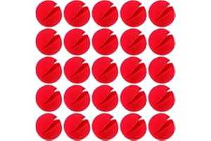 meekoo Pack of 80 Red Sponge Clown Nose Cosplay Nose for Halloween, Christmas, Funny Costume Party - Unisex Children and Adults