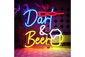 OYCGZV Dart Bier Neon Schild Darts Bar Led Neon Schild Wand Beer Bar Neon Sign Game Led Schild für Bier Bar Resturant Wohnzimmer Schlafzimmer Männerhöhle Party Home Dekor Store Geschenke
