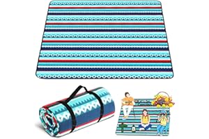 USHOP Coperta Picnic Impermeabile,200x200cm Tappeto da Spiaggia,Telo Picnic Pieghevole Con Maniglia per il Trasporto per Escursioni,Viaggi,Campeggio all'Aperto,Parco