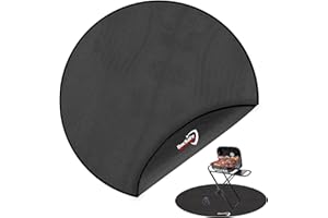 DOCSAFE Fire Pit Mat for Decking Fireproof Mat 42''(106CM) Heatproof Mat Protector Pad for Deck,Garden,Ground,Patio,Lawn,Wooden Floor,Camping,Foldable Fireproof Water Resistant Fire Pit Accessories