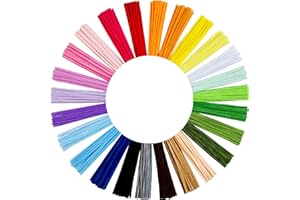 YYUENG TAK YYUENGTAK 500 pcs and 25 Assorted Colors Pipe Cleaners Craft kit, 12 inch Chenille Stems for DIY Art Creative Crafts Decorations（Colored Googly Eyes,Colored Pompoms,Pearl,Colored Rhinestones）