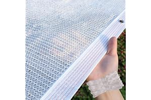 Générique Filet D'ombrage Pergola avec Œillets, Toile Ombrage Exterieur 1x1.5m 2.5x3 2x10m 3x3 3x4m 4x4m 4x6m 1.5x10m 90% Voile D'ombrage pour Jardinage Serre Potager Extérieur Protection(1x4.5 M)