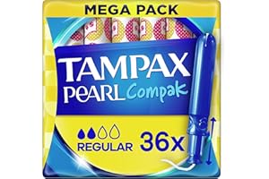 PROCTER & GAMBLE Tampax Compak Pearl Lot de 36 tampons régulier