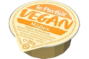 Le Parfait Mildfein, Veganer Brotaufstrich Herzhaft Cremig und Pflanzlich, o.k.A., 1 Karton (120 x 25g)