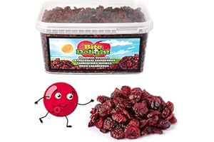 Bite & Delight 2kg Żurawina Suszona Cięta Świeże Suszone Owoce Niska zawartość cukru