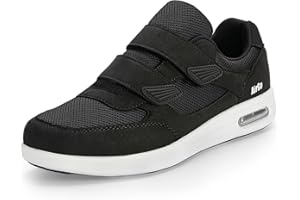 KWUKOTY Women's Adjustable Fit Diabetic Shoes Orthopedic Walking Sneakers | Plantar Fasciitis/Swollen Feet/Bunions | Wide Size 3.5-8.5