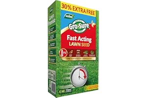 WESTLAND GRO-Sure Fast Acting Lawn Seed Box 10sq.m + 30% EF