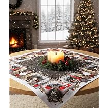 KAMACA Tischläufer 40x160 Cm – Lustige Rentiere, Grau, Winter- & Weihnachtsdeko, Polyester