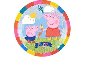 SUFE Peppa Pig Party Plates (Pack Of 8)