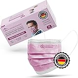 Charlemain 50x Mascherina Chirurgica, Made In Germany, EN 14683 Tipo IIR, Certificata Ce, Protezione Medica Per Bocca E Naso,