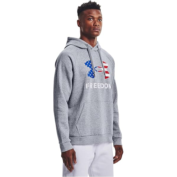 Under Armour Men's New Freedom Fleece Hoodie Shirt, Steel Medium Heather  (035) / White : Amazon.de: Fashion