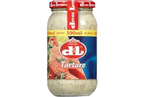 HYMOR D&L Sauce Tartare - 2x 300ml Glas - traditionell französische Soße, cremig-würzig im Geschmack von Devos & Lemmens, zu Pommes, Chips, Pommes, Fish, Fish & Chips und Fleischgerichten