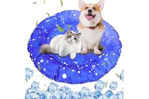 AISUOWA Tappetino Refrigerante per cani e gatti Tappetino refrigerante gel non tossico Antigraffio L'autoraffreddamento Fisico è Adatto per L'estate per il raffreddamento degli animali (Blu navy, 40 * 60)