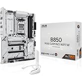 ASUS B850 MAX Gaming WiFi W, anakart AMD ATX, 8+2+1 akım fazı, DDR5 yuvası, PCIe 5.0 Ready, 3 M.2 yuvası, WiFi 6E, Ethernet 2