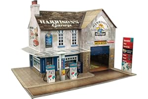 The CityBuilder O gauge 7mm 1:43 scale Model Railway Building GARAGE & SHOP Kit