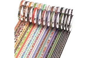 YUBBAEX Washi Tape zestaw 26 rolek, złota, dekoracyjna taśma klejąca do scrapbookingu, rękodzieła