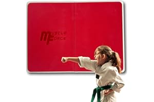 MuscleForge® PVC Taekwondo Training Board for Kicks and Punches, Reusable, Protective Foam Pad Lining, 6/8/10/16 mm