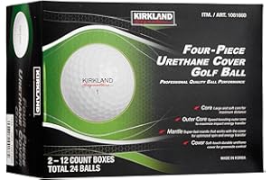 Kirkland Signature Four-Piece Urethane Cover Golf Ball, 2-dozen