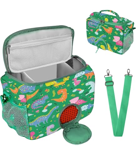 IKOPFLN Sac Transport pour Toniebox et Figurine Accessoires, Sacoche Rangement Voyage Portable pour Boîte à Histoire et Musique pour Enfant, sac tonies box -Vert