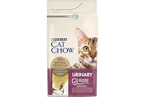 Purina Cat Chow Pienso para Gato Adulto UHT Tracto Urinario con Pollo, 6 bolsas de 1,5kg