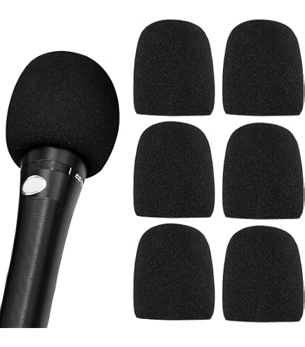 10 Coperture Antispia Spugna Per Microfono: Adatte A Microfoni Portatili, Qualità Audio Migliorata!