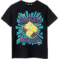 SpongeBob SquarePants T-Shirt | Korte Mouwen | Zwart Met 'Dude!' Print | Voor Kinderen