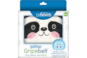 Dr. Brown's Gripebelt Ceinture chauffante pour soulager les coliques pour bébé et tout-petit, panda, 0 à 3 m