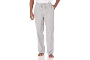 Amazon Essentials Homme Pantalon de Pyjama Tissé, avec Poches, Coupe Droite