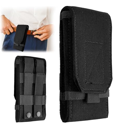 Fondina Da Cintura Miadore In Nylon Per Cellulare Grande Con Slot Porta Tessere - Adatta Per IPhone E Samsung (5.5 Pollici)