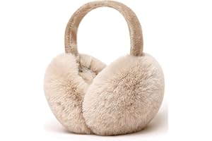 Unning Winter Ohrenschützer Damen Faltbare&Verstellbar Ohrenwärmer Kunstpelz Weich Ohrenschutz Ear Muffs Ear Warmers for Women