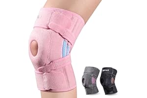 IDEFAIR Tutore Ginocchio Da Donna, Ginocchiere Ortopedica per Artrosi Ginocchio, Menisco lesionato, Menisco, Knee Support Ginocchiera a Compressione per Powerlifting, Palestra, Running, Ginocchiere Sportiva
