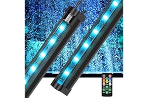‎FISHKEEPER fishkeeper Aquarium LED Beleuchtung Aquarium air Bubble Licht Aquarium Luftblasenleuchte Mehrfarbiges Bubble Light Umgebungslicht für Aquarien 3W