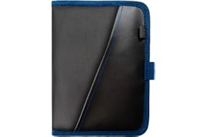 PLUSXPRES Glove Box Compartment Organizer - Car Document Holder - Owner Manual Case Pouch - Vehicle Storage Wallet for Registration & Insurance Card - Premium Auto Paperwork Holder - Log Book included - Blue