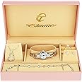 Gift Set Women's Watch - Parure de Bijoux- Necklace-Ring- Earrings