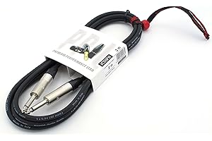 X-LEAD IC55PN030BK serie PLATINUM, cavo per strumenti professionale di alta qualità per Chitarra/Basso/Tastiere - Jack/Jack - connettori NEUTRIK - MADE IN ITALY by INCO - (3 m, nero)