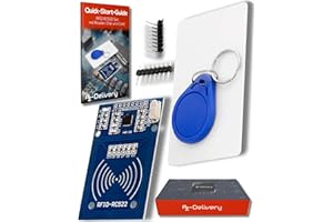 AZDelivery RFID Kit RC522 mit Reader, Chip und Card 13,56MHz SPI kompatibel mit Arduino und Raspberry Pi inklusive E-Book!