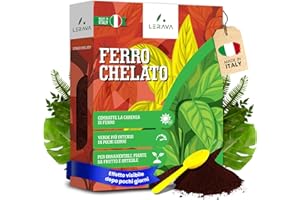 LERAVA Ferro Chelato per Piante (200 g) - Rinverdente Contro Clorosi Ferrica - Chelato di Ferro per Piante - Soluzione Preventiva e Curativa per Tutte le Colture - Consentito in Agricoltura Biologica