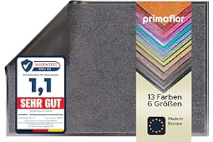 ‎PRIMAFLOR - IDEEN IN TEXTIL Primaflor Schmutzfangmatte CLEAN – Anthrazit, 120x180 cm | Saugstarke, Schwer entflammbare Fußmatte | Rutschfester Türvorleger für Innen | Türmatte für Eingangsbereich | Sauberlaufmatte mit Gummirand