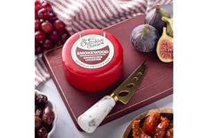 THE CHESHIRE CHEESE COMPANY AWARD WINNING CHEESES WWW.CHESHIRECHEESECOMPANY.CO.UK Smokewood - Smoked & Aged Red Leicester Cheese - Waxed Truckle 200g