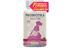 BALANCE NUTRITION Kulturen Komplex für Frauen Intimflora - 200 Kapseln | Vaginal Probiotics | Milchsäurebakterien Scheidenflora, mit 30 Mrd. KbE pro Tag | Probiotika mit Lactobacillus Rhamnosus, Crispatus und Cranberry