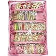SNA 5 rola Satin Bangle Bag churi Vanity Vanity Bag Multipurpose Cosmetic Pouch Jewellery Make up Organiser Necklace Pouch Traveling Kit for Women and Girls