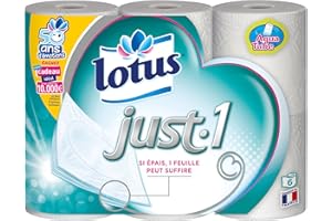 LOTUS Just1 Papier Toilette 6 Pièces - Lot de 4