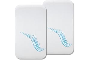 Lovely Hippo Waterproof Mattress Protector 50 x 90 / 50 x 83 cm - Waterproof Mattress Protector Side Bed - Compatible Neste Up, Next to Me (55 x 90 cm (Set of 2))