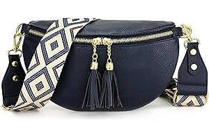 LANXINGLUO riñonera mujer azul claro bolso bandolera piel sintética bolsa mujer moda bolso movil con ranura para tarjetas de crédito y bandolera de 5 cm de ancho