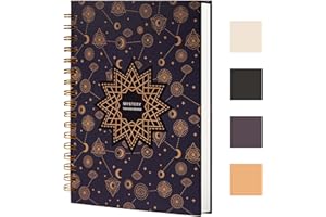 ‎TIEFOSSI TIEFOSSI Spiral Notizbuch - liniertes College-Heft 237 x 178 mm - Spirale Notizbuch College Line - Bürojournal - B5 Briefnotizbuch für Arbeit und Studium - 100g/m² dickes Papier 200 Seiten