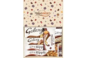 Choconest Letterbox Chocolate Hamper | Filled with Galaxy Smooth Milk Bars & Minstrels | Chocolate Gift Box for Mother, Father, Children, Teacher | Chocolate Treat Box Surprise (Standard, Galaxy 1)